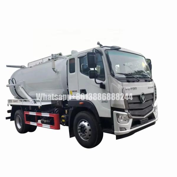 FOTON 10000-12000 Liters Fecal Suction Truck   Septic Pump Truck    Sludge Truck