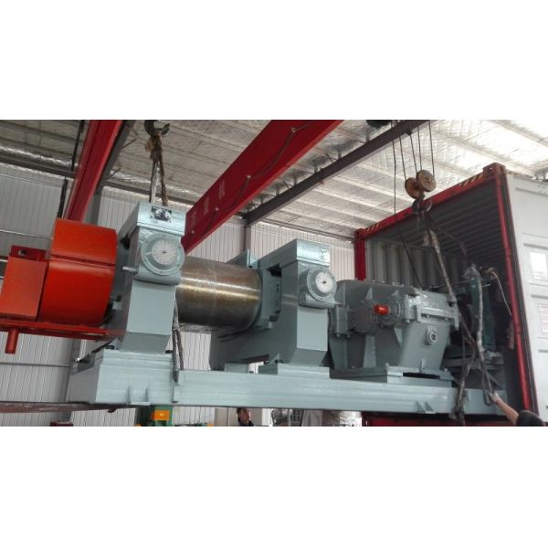 PLC Controlled Automatic Rubber Crusher and Cracker Mill with Customized Weight for Reclaimed Rubber Processing