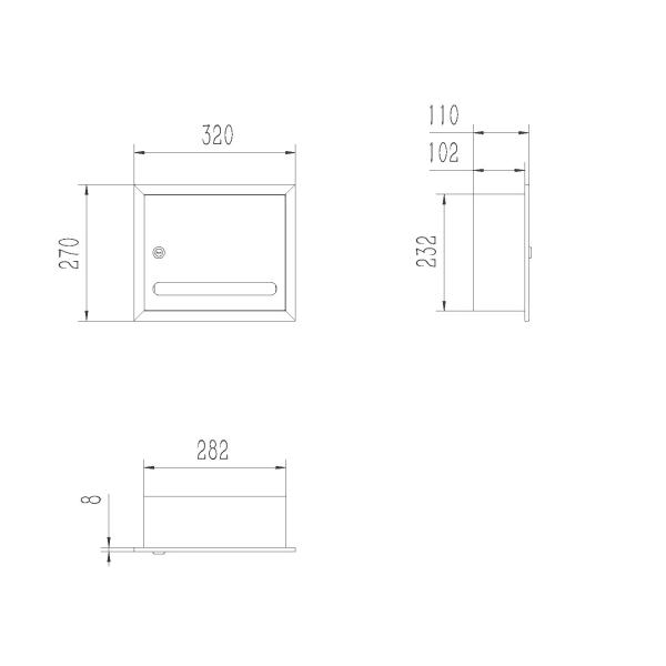 Stainless steel Silver Color Bathroom Stainless Steel Toilet Roll Tissue Holder bathroom paper dispenser