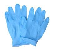 guante azul del nitrilo de los bultos de 3.5g 4.0g 4.5g 5.0g/grueso 0.12m m