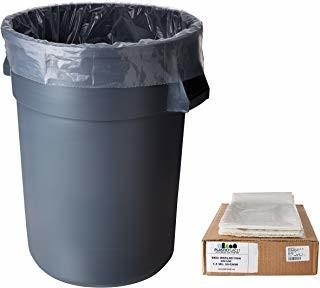 Leak-Proof Clear 4 Gallon Trash Can Liners 100Pk Small Coreless Plastic Garbage Bags Perfect for Bathroom Wastebaskets Kitchen