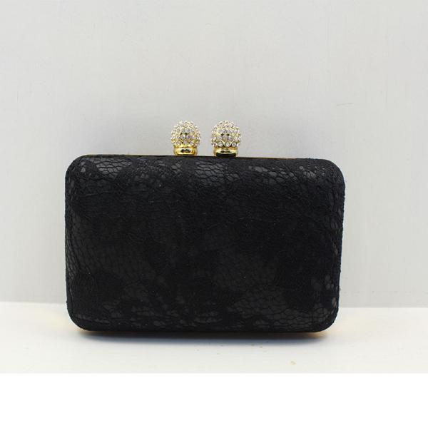 The new European and American fashion evening bags diamond buckle Ms. Clutch