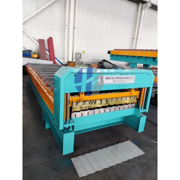 High Speed 35m/Min C8 Roll Forming Machine PLC Control System For 0.3-0.8mm Trapezoidal Sheets