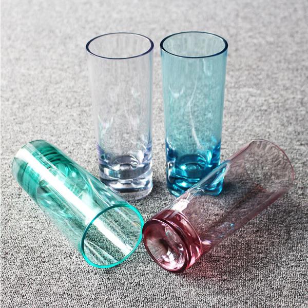 15oz SAN Plastic Hi Ball Glasses Drinking Cup Stain Resistant