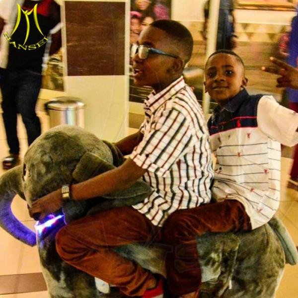 Hansel funfair rides plush battery operated scooters ride on horses for sale