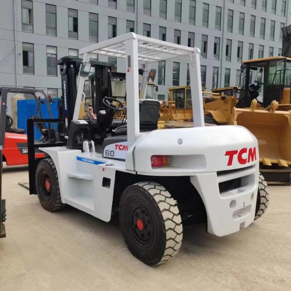 TCM 60 6 Ton Diesel Forklift Low Hour Original Engine 69kW Used Forklift Truck Heavy Duty Material Handling Equipment