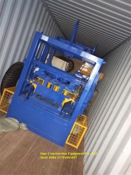 SCEC Semi Automatic Cement Block Machine QT4 24 Production 600 Pcs/Hour