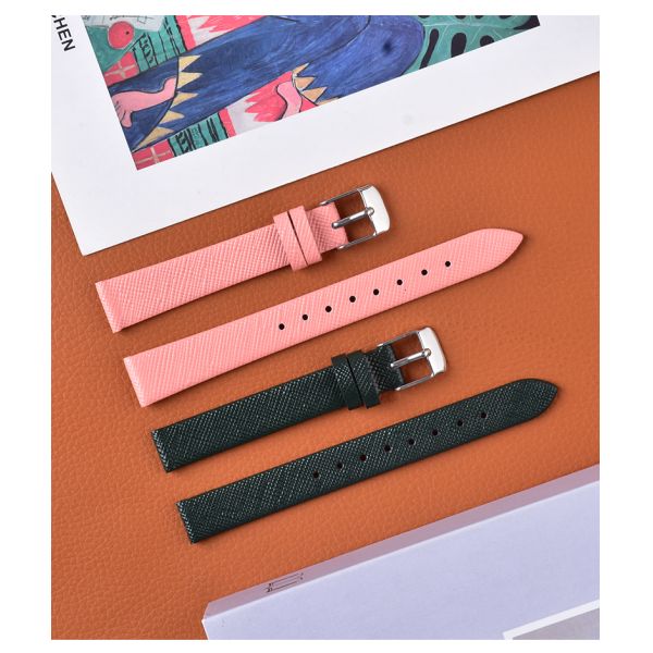 Grain-finish Handcrafted Genuine Leather Strap