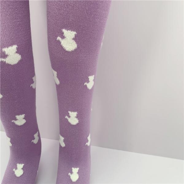Baby Girls' Pantyhose Custom Printed Polyester Pile Yarn Tights with Cute Designs