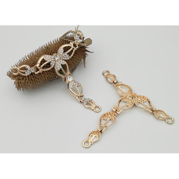 Women Shoe Accessories Chains 98*82MM Easy To Assemble Corrosion Resistant