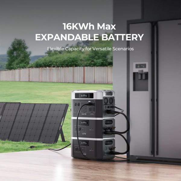 Outdoor Home Solar Energy System 120V 220V Lithium UPS 2200W Portable Power Station 19Kwh with Solar Panels