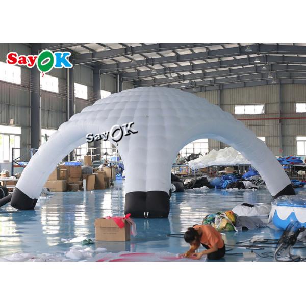 Раздувной шатер купола паука выставки шатра воздуха шатра 6.9x4mH лужайки портативный раздувной