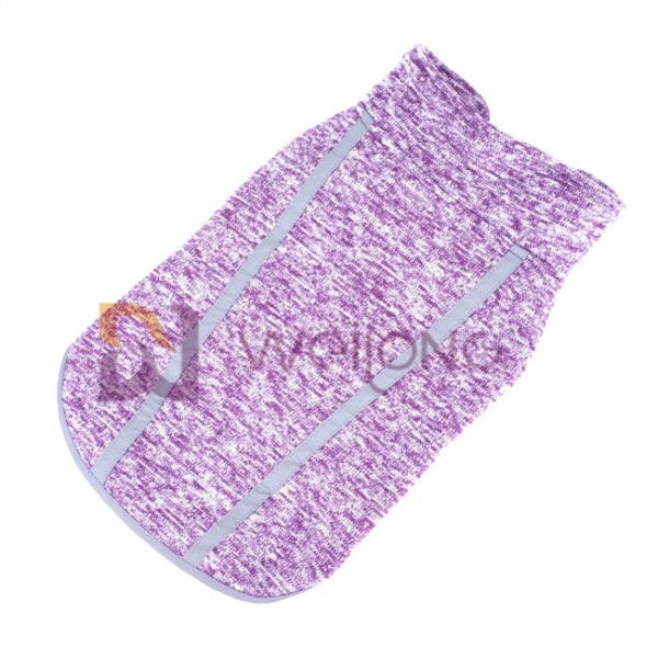 Ватка искривления выравнивая пальто собаки ватки куртки жилета тревожности собаки пурпурное