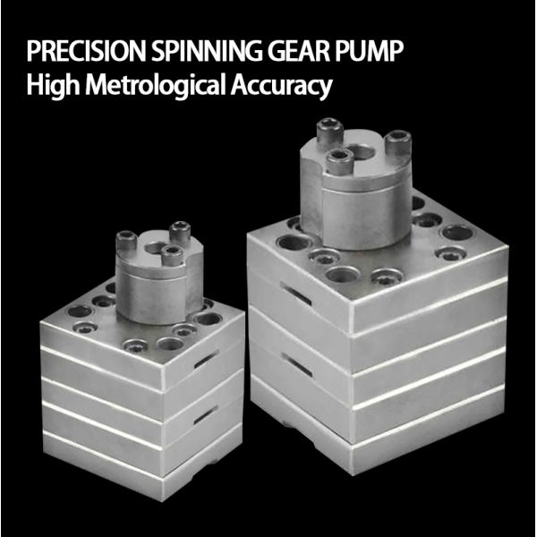 1 Inlet 2 Outlets Spinning Metering Pump for Pet Nylon Filament Spinning
