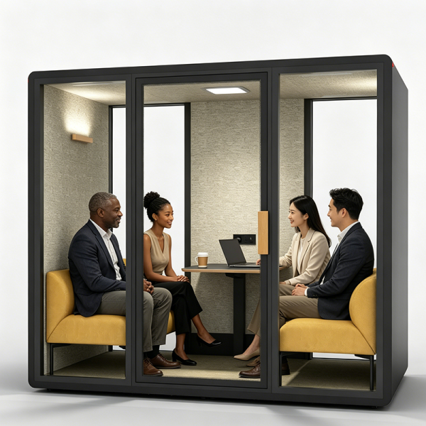 Noise Reduction Sound Proof Office Cabin Workspace Booth Acoustic Systems ODM