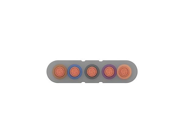 ECHU 5 Core flat elevator cable, CCC & CE certificated traveling Cable
