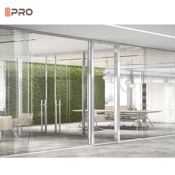 Modern Sliding Office Glass Partitions Room Wall Panel Divider
