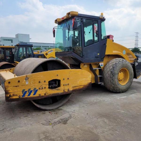 Вторая рука одноколесный ролик 26 тонн гидравлический барабан вибрирующий дорожный ролик компрессор