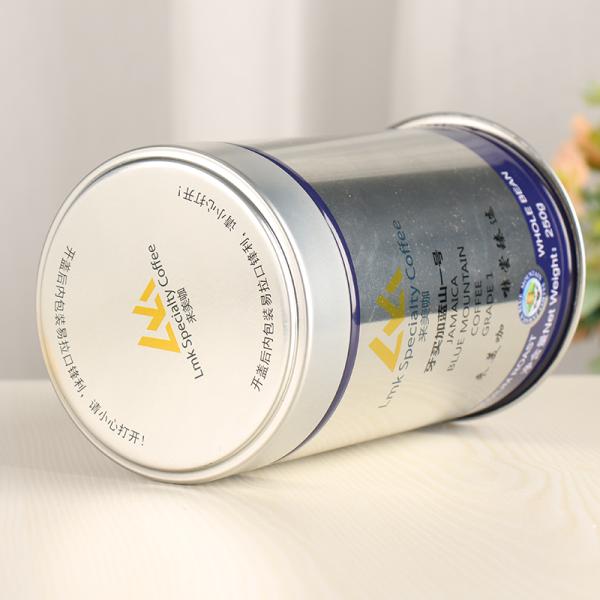 Coffee Tin Can with CMYK Printing Single-Exhaust Valve Screw Lid