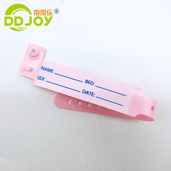 Waterproof Vinyl Patient ID Wristband 100pcs/Box Custom PVC ID Bracelets for Hospital