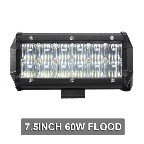 7 inch 60W 4D 5D LED Work Light Bar for Tractor Boat OffRoad 4WD 4x4 Truck SUV ATV Spot Flood Combo Beam 12V 24v