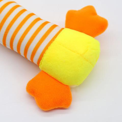 High Safety Animal Plush Toys Dog Tooth Grinding Stripe Pig BB Stick