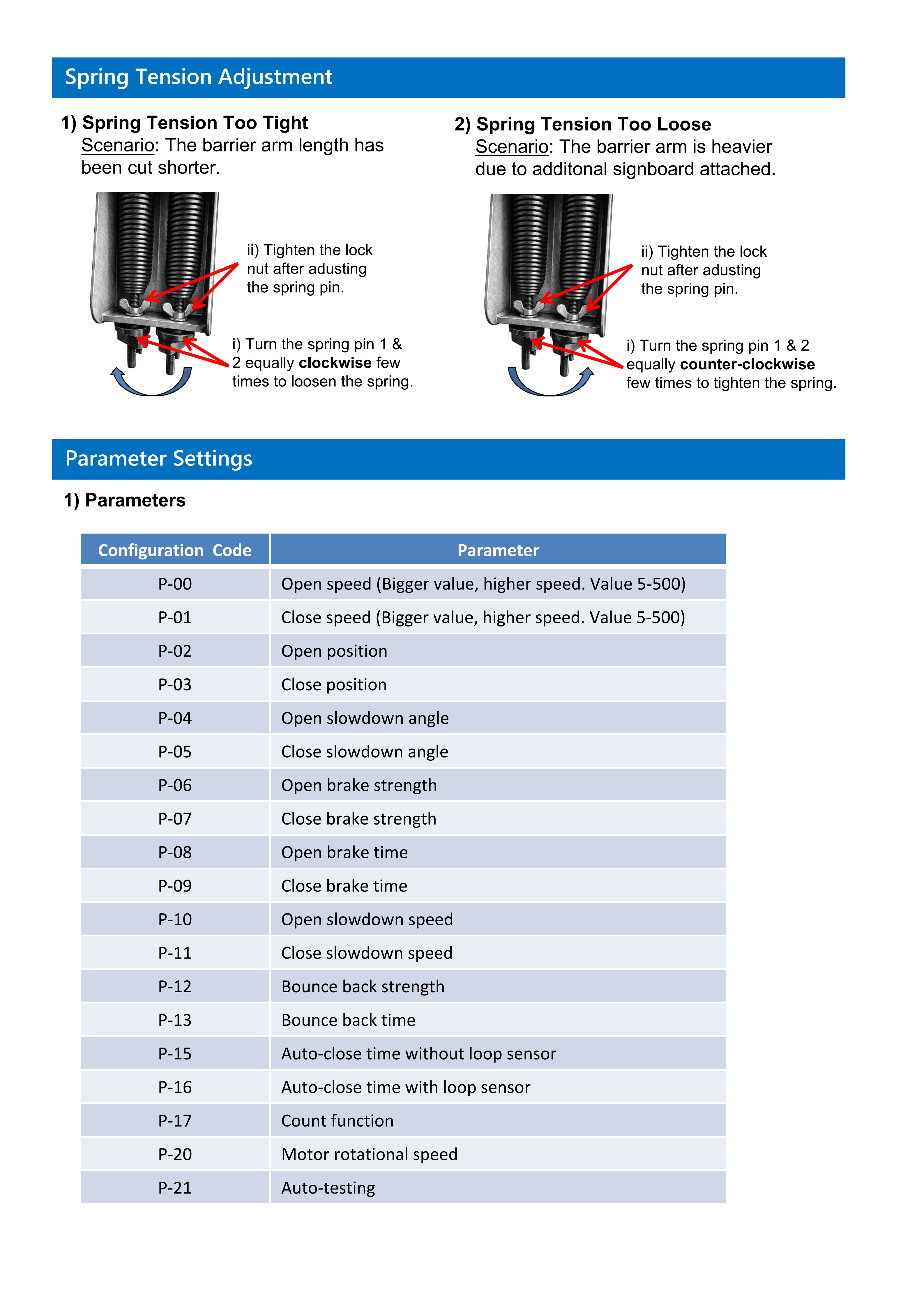 Parking Lot Barrier Gate Access Control System IP44 Rising / Falling Straight Bar Barrier Gate