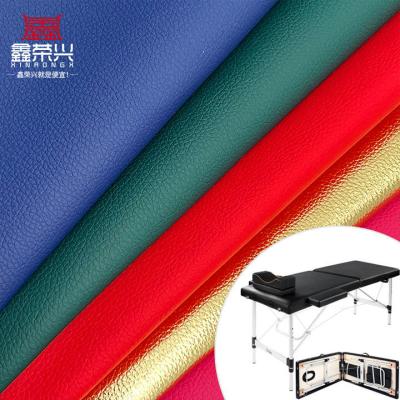 Cuir synthétique artificiel en PVC gaufré motif grain litchi pour meubles, canapés, décorations, sacs et coussins de voiture