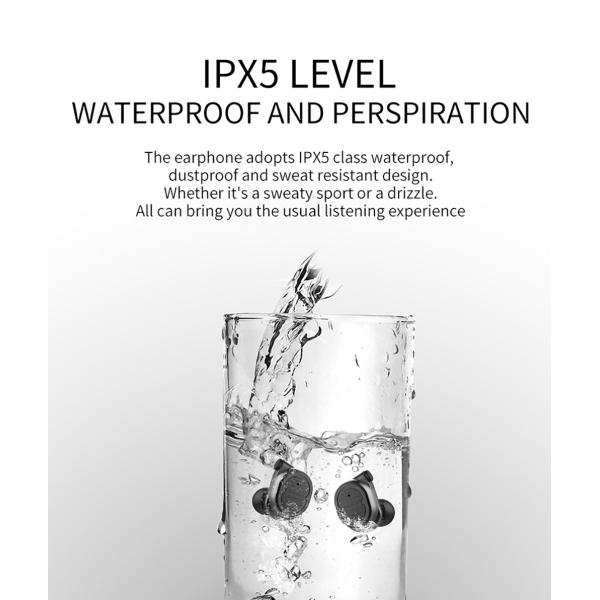 Беспроводной шлемофон Ipx5 Bluetooth спорта Tws наушника T8 делает стерео водостойким 6D свободное от Голов Earbuds Earbuds управлением касания V5.0 истинный басовый
