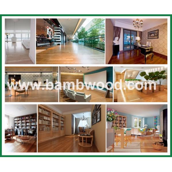 Горизонтальные нитки тканевого бамбукового пола от окончательного выбора для других полов