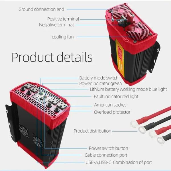 2Kw Advanced Technology Low Price Solar Inverter Inverter Solar System Hybrid 48V 2Kw Solar Inverter On Off Grid Hybrid