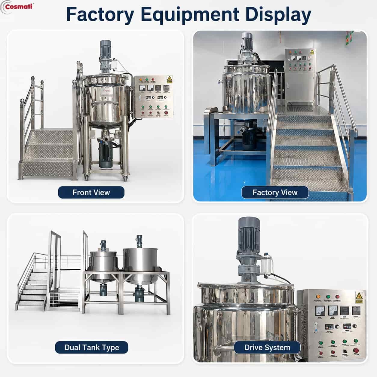 Double Jacket 1000L Mixing Kettle Shower Gel Chemical Blender Bottom Homogenizer