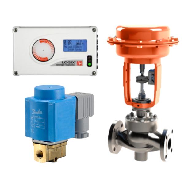 Danfoss EV250B solenoid valve, Flowserve Logix 520MD smart valve positioner (520md + 47-W2D300-GM3-1100), large quantities in stock, special discounts.