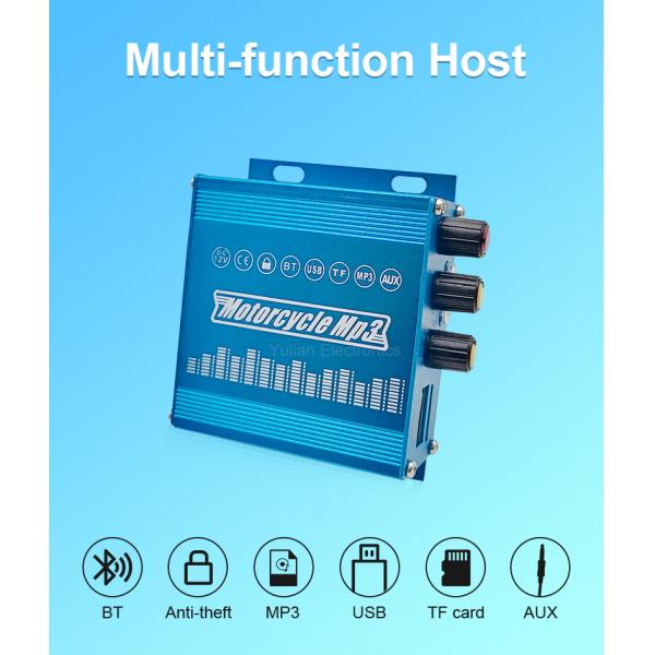 Anti Theft DC12V Bike Audio System , Morfayer Waterproof Radio For Motorcycle