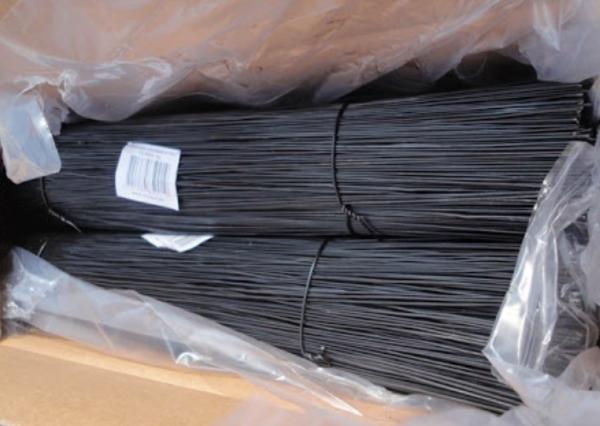 Straight Cutting Iron Binding Wire 0.8mm Diameter 450mm Length Black Annealed Wire