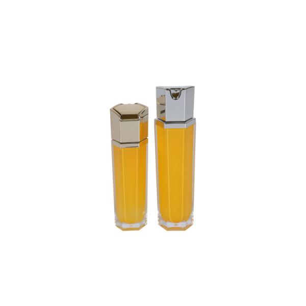 Acrylic 30/60ml/100ml 30g/50g Face Cream Jar Heavy Wall Hexagon