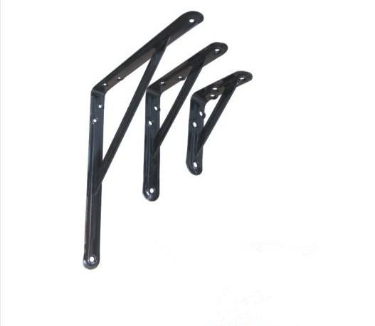 Decorative Black Metal Shelf Brackets For Living Room 80*100mm 250*310mm