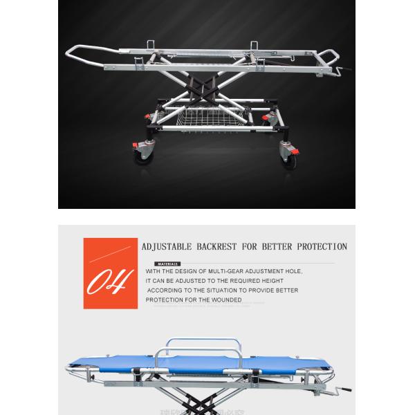 Medical Care Evacuation Stretcher Blue With Sturdy Construction
