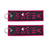 A beira de Overlock bordou portas-chaves Jet Tag Keychains relativa à promoção
