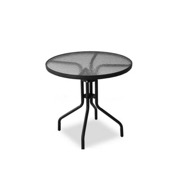 Waterproof Steel Frame Tempered Glass Outdoor Table EN581 Approved