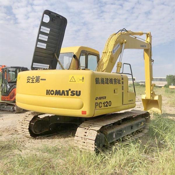 Excavadora Komatsu PC120 Máquina de movimiento de tierra de 12 toneladas utilizada en Japón con bomba original