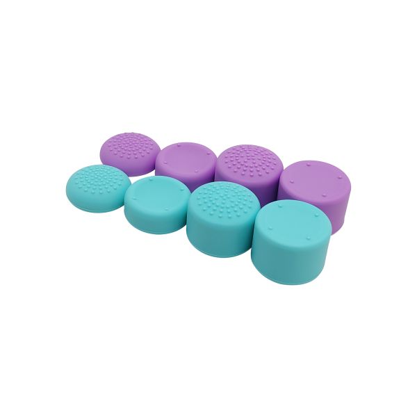 8 in 1 Silicone Thumb Caps with 3 Height Options for Ultimate Control New Colors for Nintendo Switch 2 Thumb Grip Kit