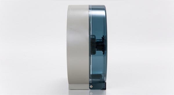 Distributeur de serviettes en papier rond ABS verrouillable monté sur le mur vert foncé