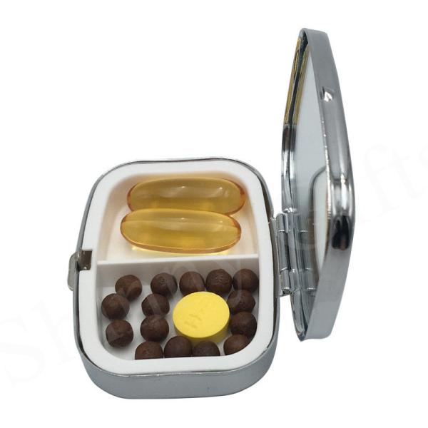 Wholesales Pill Box Metal Pill Box ECO Friendly Travel Pill Storage Box Customized Logo