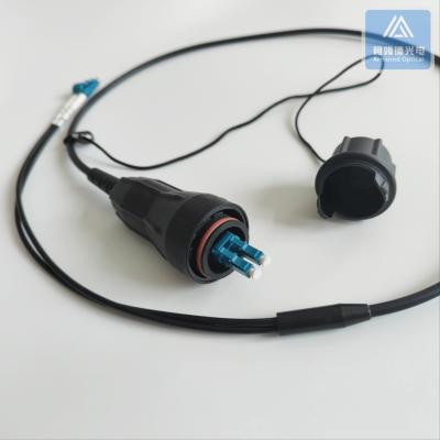 Cable de décharge double SM blindé FTTA 5.0 mm noir LSZH DLC et câble de décharge Fullaxs