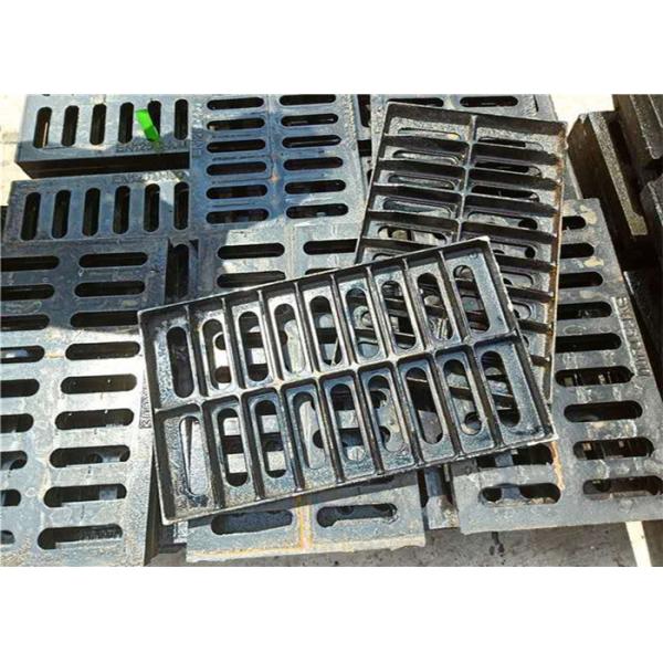 Cast Iron Roadways Driveway Water Drain Grates Anti Abrasion Customized Size