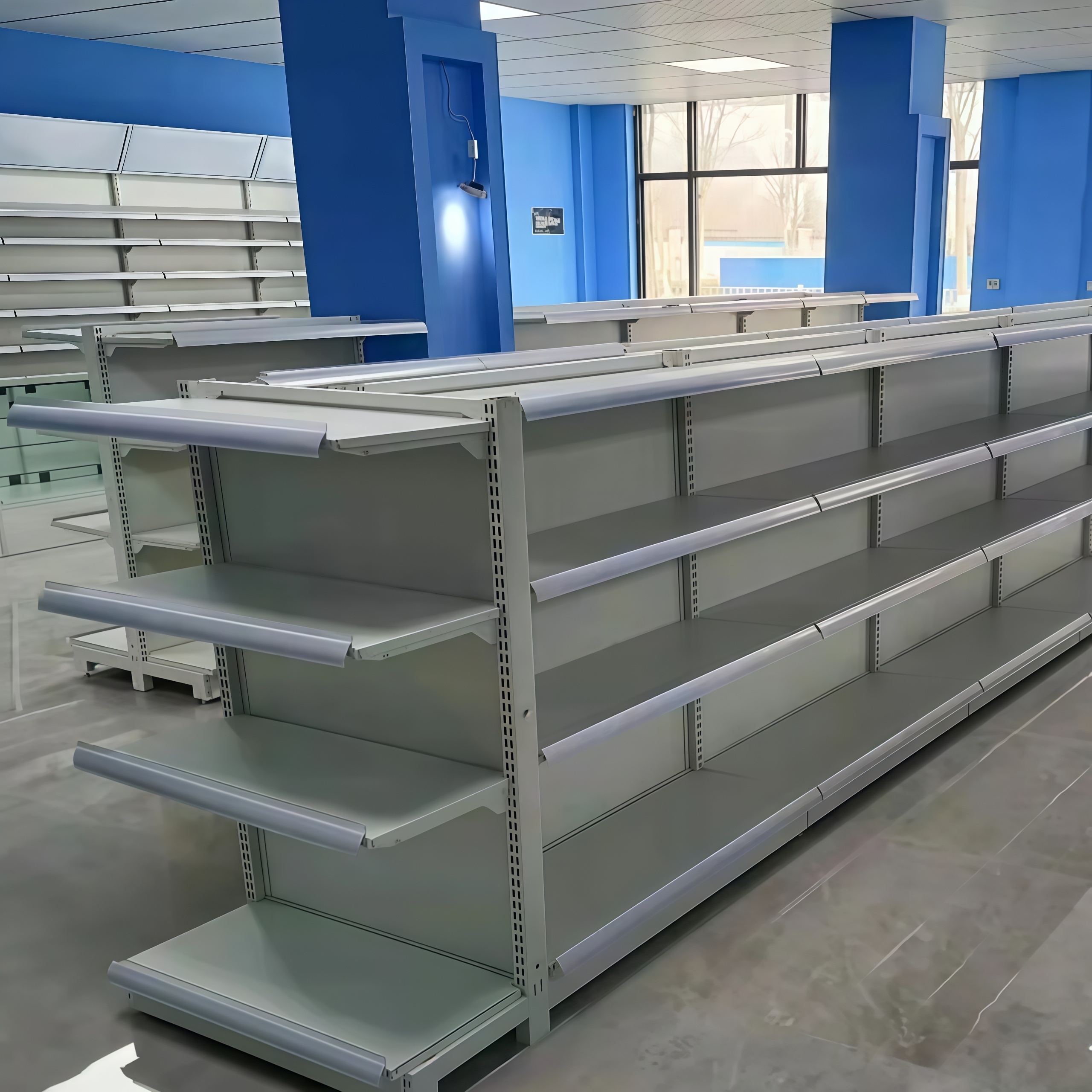 Medical Shop Display Fixtures and Pharmacy Wall Shelving for Retail Drugstore Wooden Store Furniture