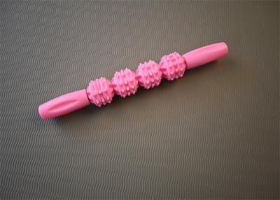 Pink Handheld Back Muscle Roller Stick for Customized Massage