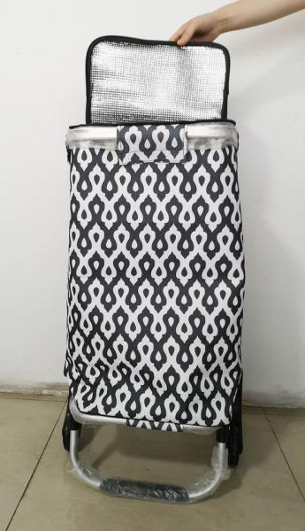 Laundry Utility Big Capacity Grocery Shopping Cart Lightweight Folding Waterproof Insulated Shopping Trolley