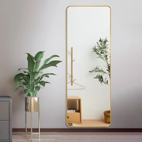 Aluminum Frame Retangular Full Length Dressing Mirror Explosion Proof Rectangular Wall Mirror